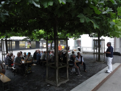 Platzkonzert beim Pestalozzi-Schulhaus in Weinfelden, 3. Juli 2018